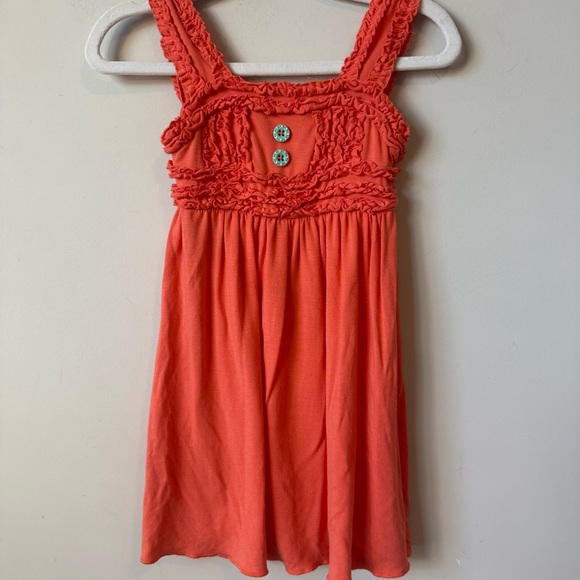 Matilda Jane Other - Matilda Jane Vibrant Coral Dress with Ruffles size 2T